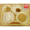 9月11日　ごはん　たらすり身汁　若鶏和風磯辺フライ　ささみのごまドレサラダ　牛乳