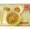 2月18日　キムチラーメン　ねぎちぢみ　中華くらげ和え　牛乳