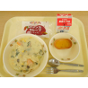 6月3日　豆乳クリームパスタ　かぼちゃのグラタン　チョコクレープ　牛乳