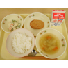9月7日　ごはん　キャベツのスープ　ボロニアステーキ　マカロニサラダ　牛乳