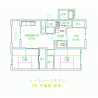 ノースパークタウン3DK平面図（参考）