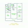 ひまわり団地３LDK平面図（参考）