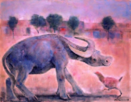 「水牛(鶏)」1979年